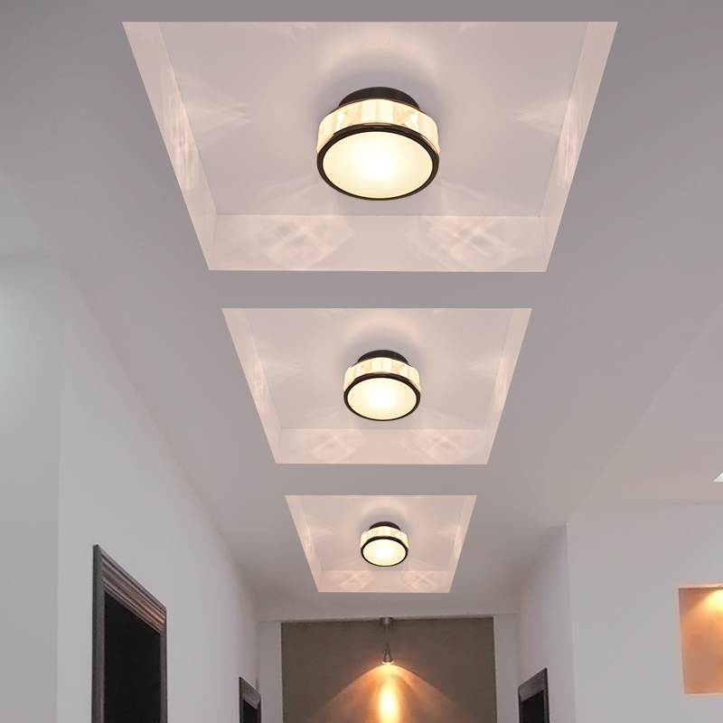 Модерната енергија led таванот светлина Foyer Aisle Светилки дома осветлување Кристал LED светла затворен осветлување