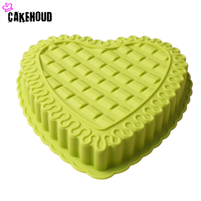 CAKEHOUD Силикони Големи Димензии Љубов Срце Торта Мувла DIY Мус Chiffon Торта Калап за Печење Украсување Алатки