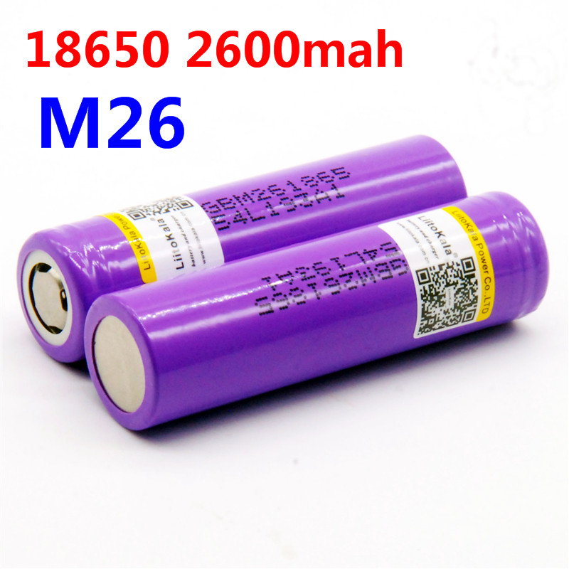 LiitoKala 1 BUC оригинални за LG M26 18650 10A 18650 li-ion батерија 2600 mah батерија безбедно моќ за