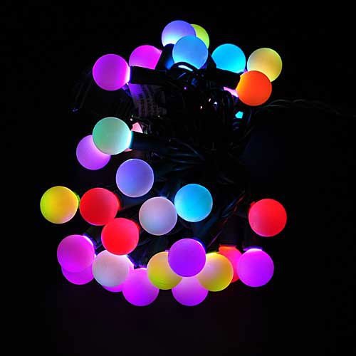 Нови Мулти-боја се Менува RGB LED Топката String Божиќ Божиќ Светла Појас Светлина За Внатрешна и Надворешна