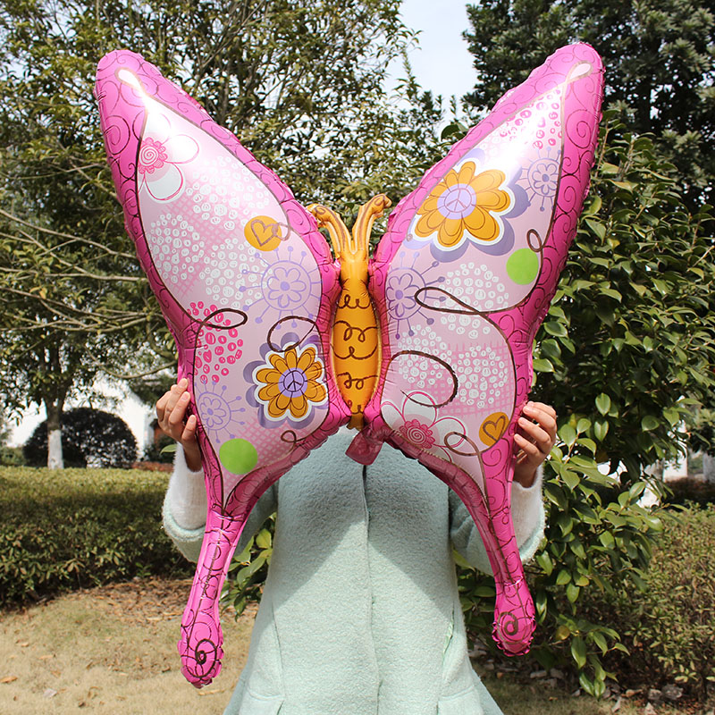 1pcs/многу Животински пеперутка Фолија балони за девојки роденден материјали фестивал бебе соба декорација