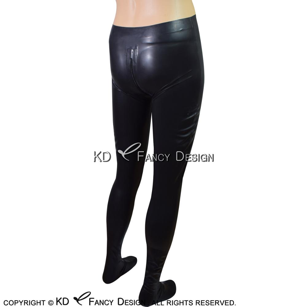 Црна Секси Латекс Leggings Со Crotch Патент Нозе Чорапи Гума Панталони Фармерки Панталони Bottoms CK-0026