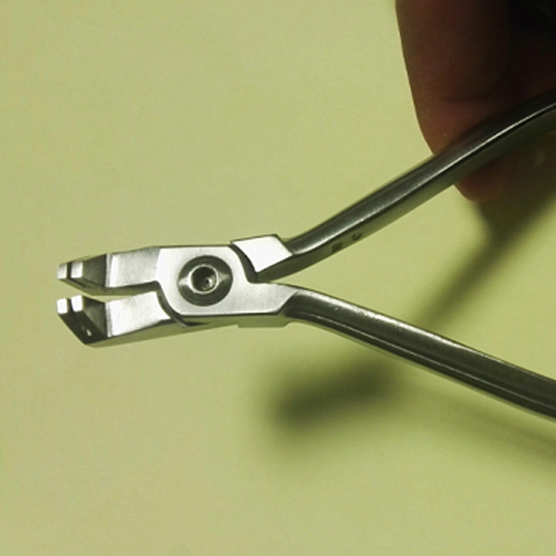 Висок Квалитет на Стоматолошки ортодонтски алатка двојно - на чело вртежен момент формирање клешти ортодонтски клешти двојно - на чело ортодонтски forcep