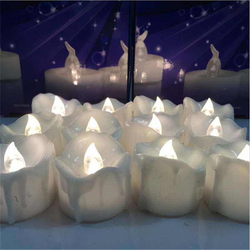 12PCS Мини LED Свеќа Висок Квалитет Мали Светкави Свеќа За Свадба, Роденден ноќта на Вештерките Christma, Батерија Вклучени