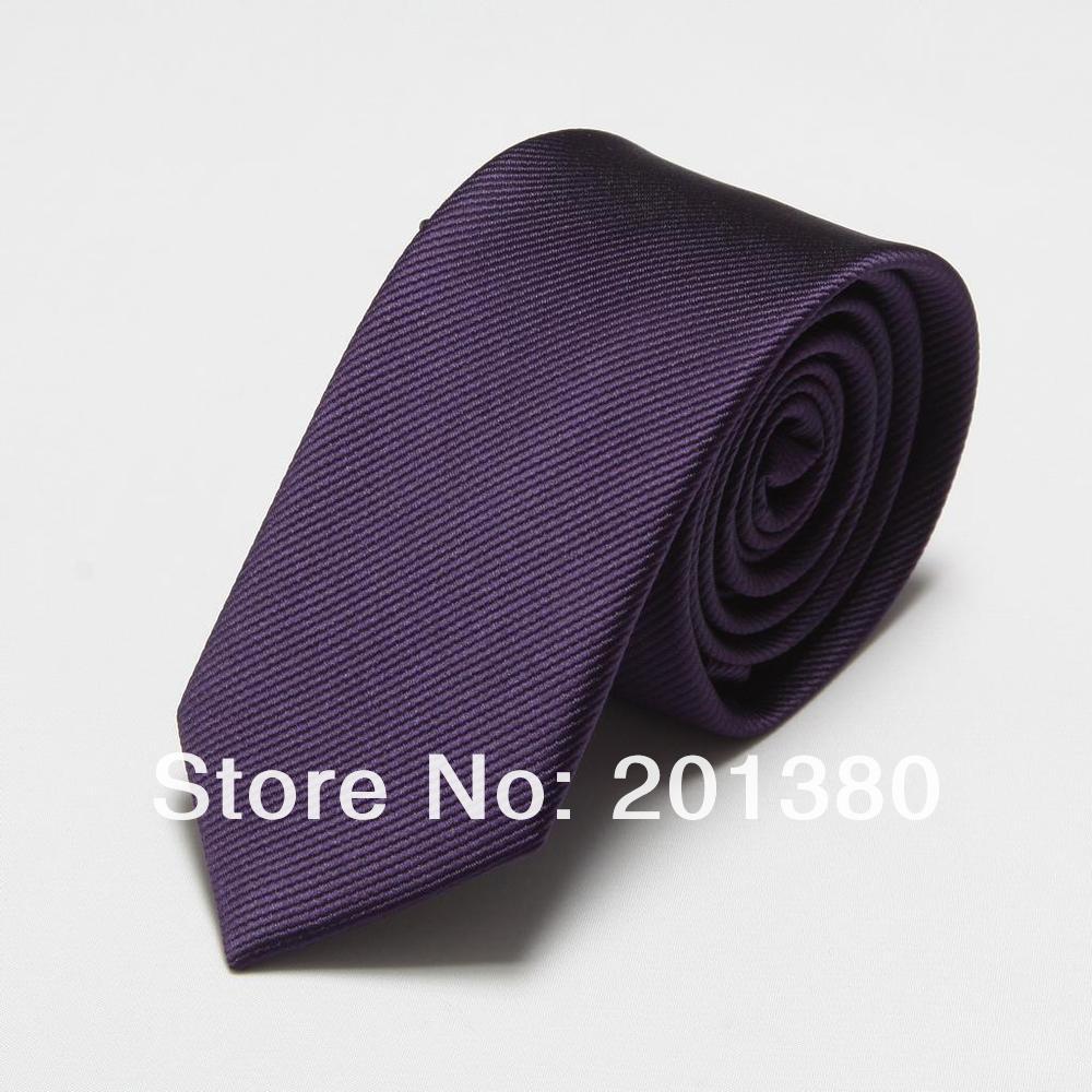 2018 мода солидна полиестер тенок вратоврска вратот слаби врски за мажи 6cm ширина corbatas gravata