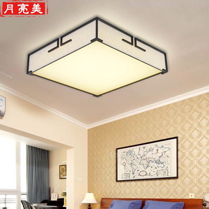 Модерен Нов Кинески Таванот Светла Плоштадот Спалната соба Светлина Едноставни Креативни Дневна Соба Светилка
