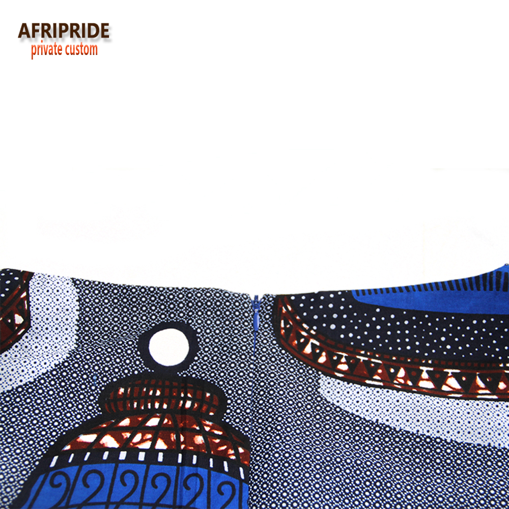 2017 есен африкански облека директно жените се облекуваат AFRIPRIDE целосна lattern ракав глуждот должина комбинација highstreet фустан A7225109