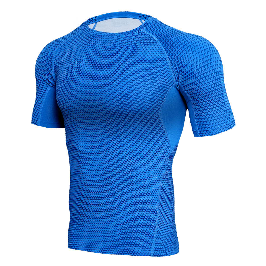 Компресија Кошули за Мажи 3D Печатат маици со Кратки Ракави Фитнес База Слој Хулахопки Mens Crossfit Блузи