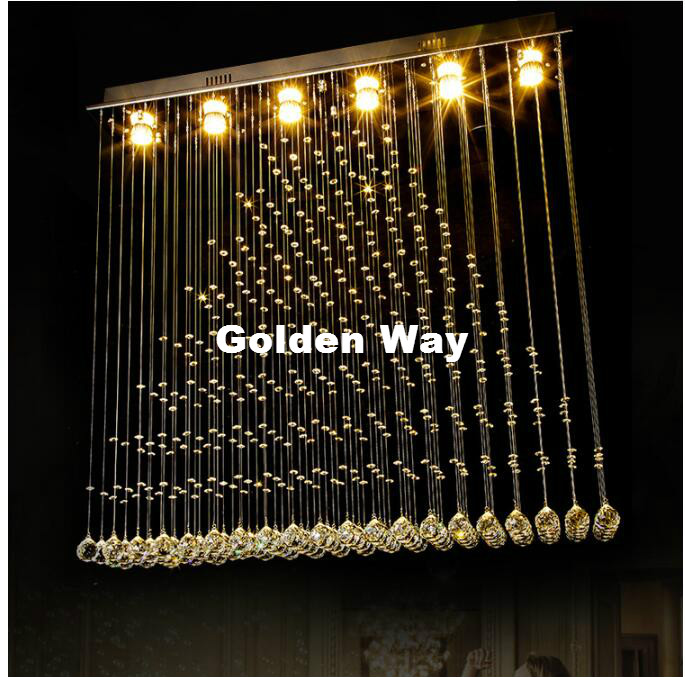 Бесплатен Превозот Модерната LED Pendant Светлина Нерѓосувачки Челик Кристал Осветлување Тела со Кристално