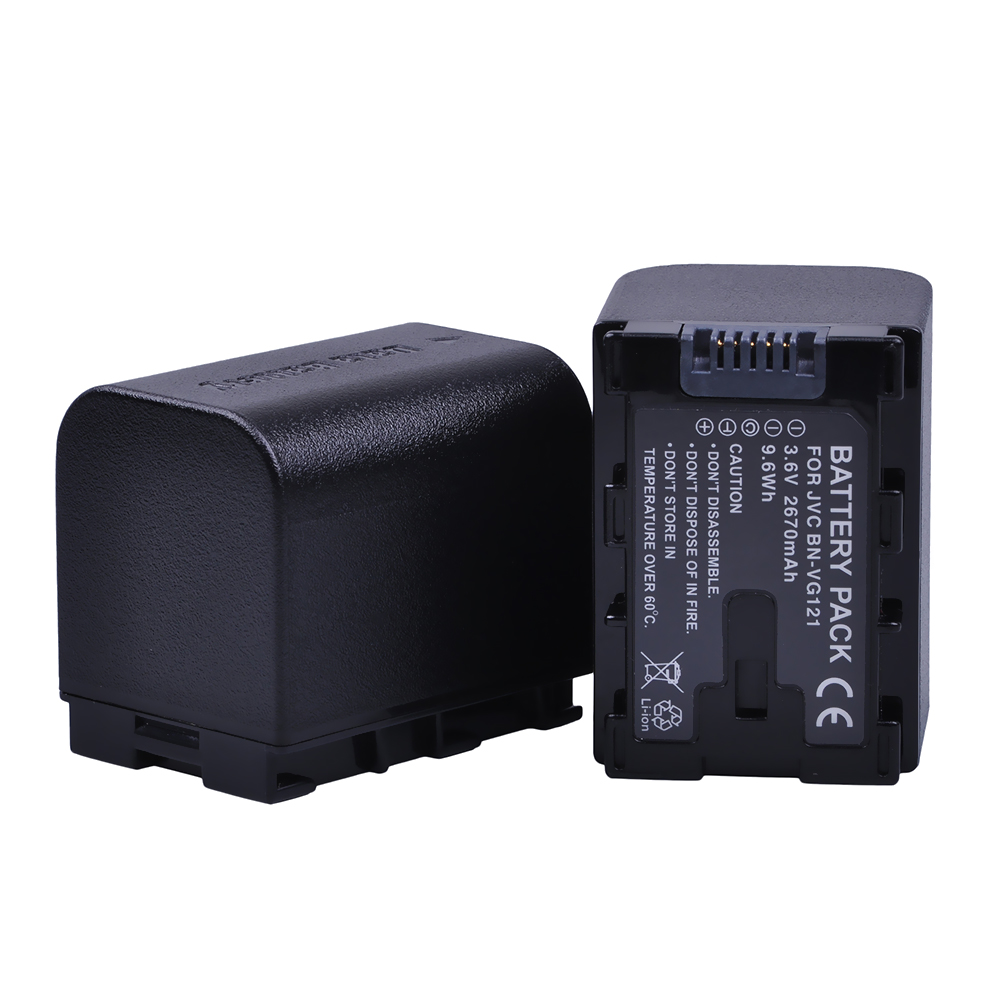2pc BN-VG121 BN VG121 Li-ion батерија За JVC GZ-HD620 GZ-HD500 GZ-HM320 GZ-HM550 GZ-HM860 GZ-HM960 GZ-HM970 GZ-HM855 Камера