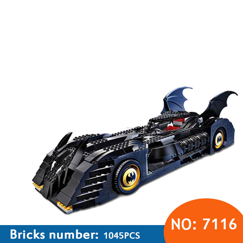 DECOOL 7116 На Гимнастик BatMobile Компатибилен со 7784 Супер Херои Бетмен Градежни Блокови Едукативни Играчки За Деца 7784