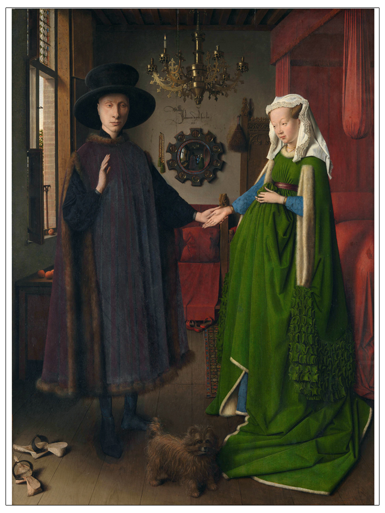 симболично сликарство платно портрет уметност Imagich Топ 100 отпечатоци Портрет на Giovanni Arnolfini и неговата Сопруга c1434 од Страна на Jan van Eyck