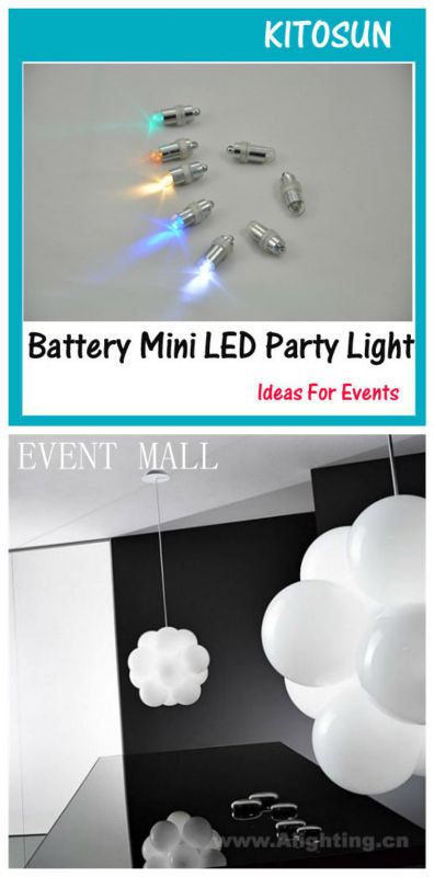 50pcs/многу Мини Водоотпорен Партија Светлина RGB Боја се Менува LED Батеријата Флорални Осветлување За Weddingparty Централен Балон светла
