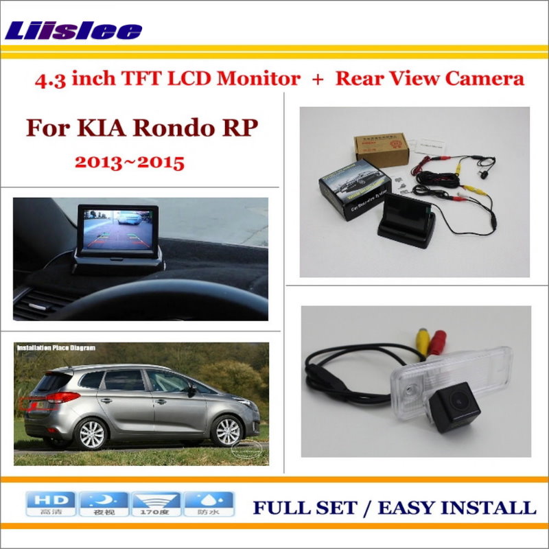 Liislee За KIA Рондо RP 2013~2015 Автомобил Задна Камера + 4.3 TFT LCD Екран Следи = 2 во 1 направете Резервна Копија Паркинг Систем