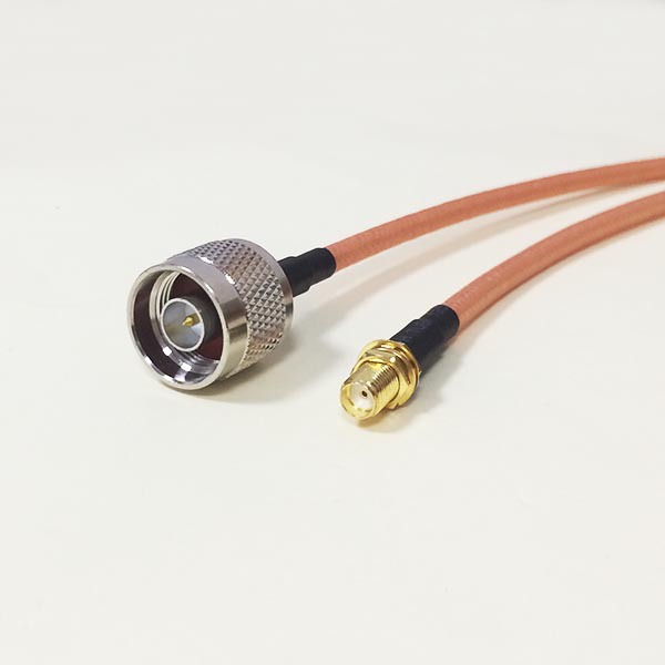 1PC Висок квалитет ниска слабеењето N Машки Plug Switch SMA Женски Џек скокач кабел RG142 50CM 20 wire конектор