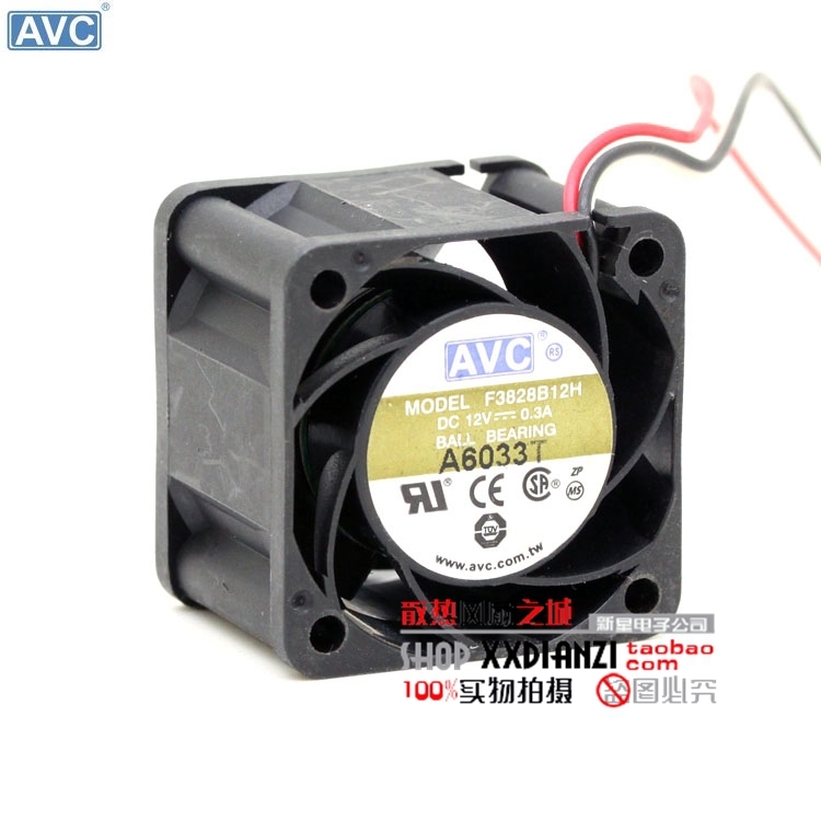AVC F3828B12H 3828 3.8 CM 12V 0.30 три-линија одложи аларм tach сигнал сервер за ладење фанови