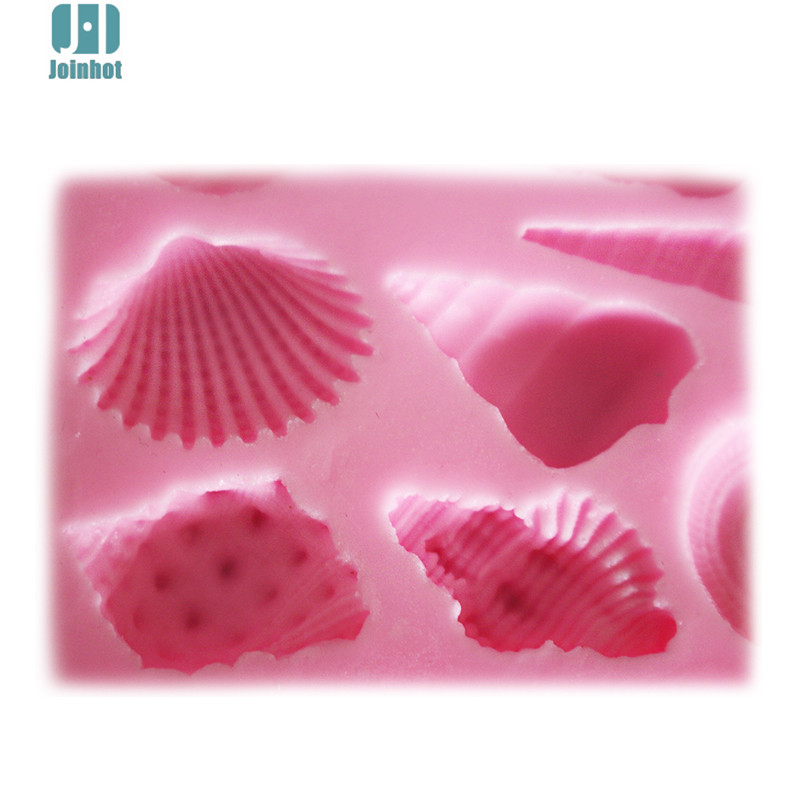 Евтини Seashell Дизајн Силикони Торта Мувла фондан силиконски калапи за торта декорирање алатки чоколадо калапи