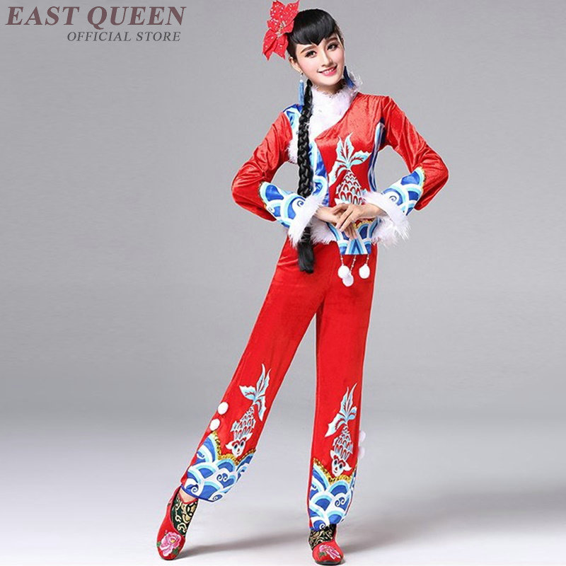 Кинески народен танц acient облека кинески танц костим stagewear националните кина облека за танчерка AA3218