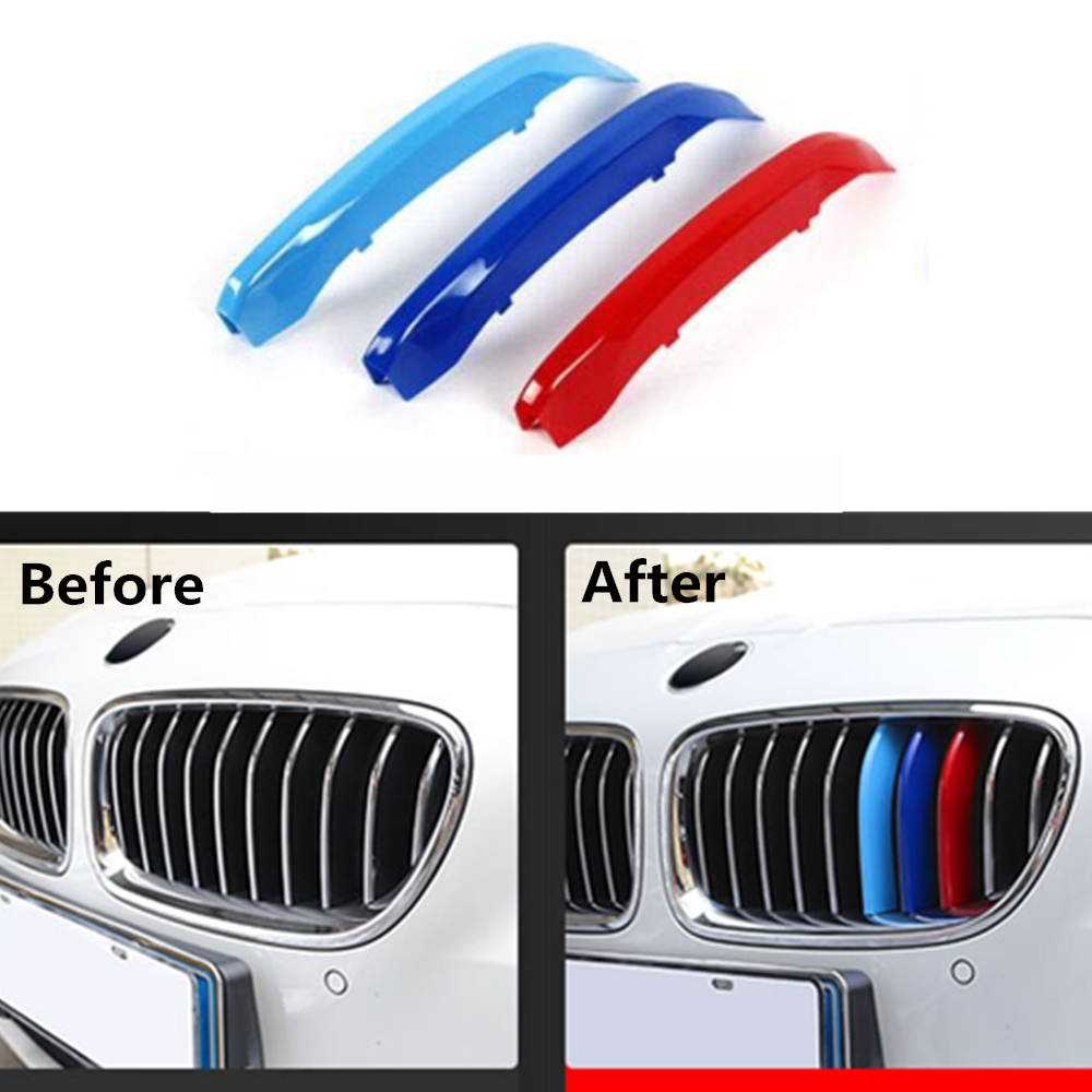 За BMW X3 X4 F25 F26 2011 до 2017 3 бои 3D стил, М Предната Решетка Скари Трим Ленти Покрие перформанси Декорација