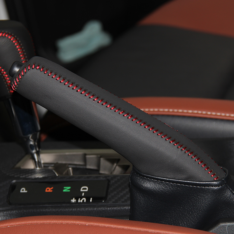 Вистинска Кожа рачната сопирачка Костец за Toyota RAV4 2013 Природна кожа капак на рачната сопирачка автомобил