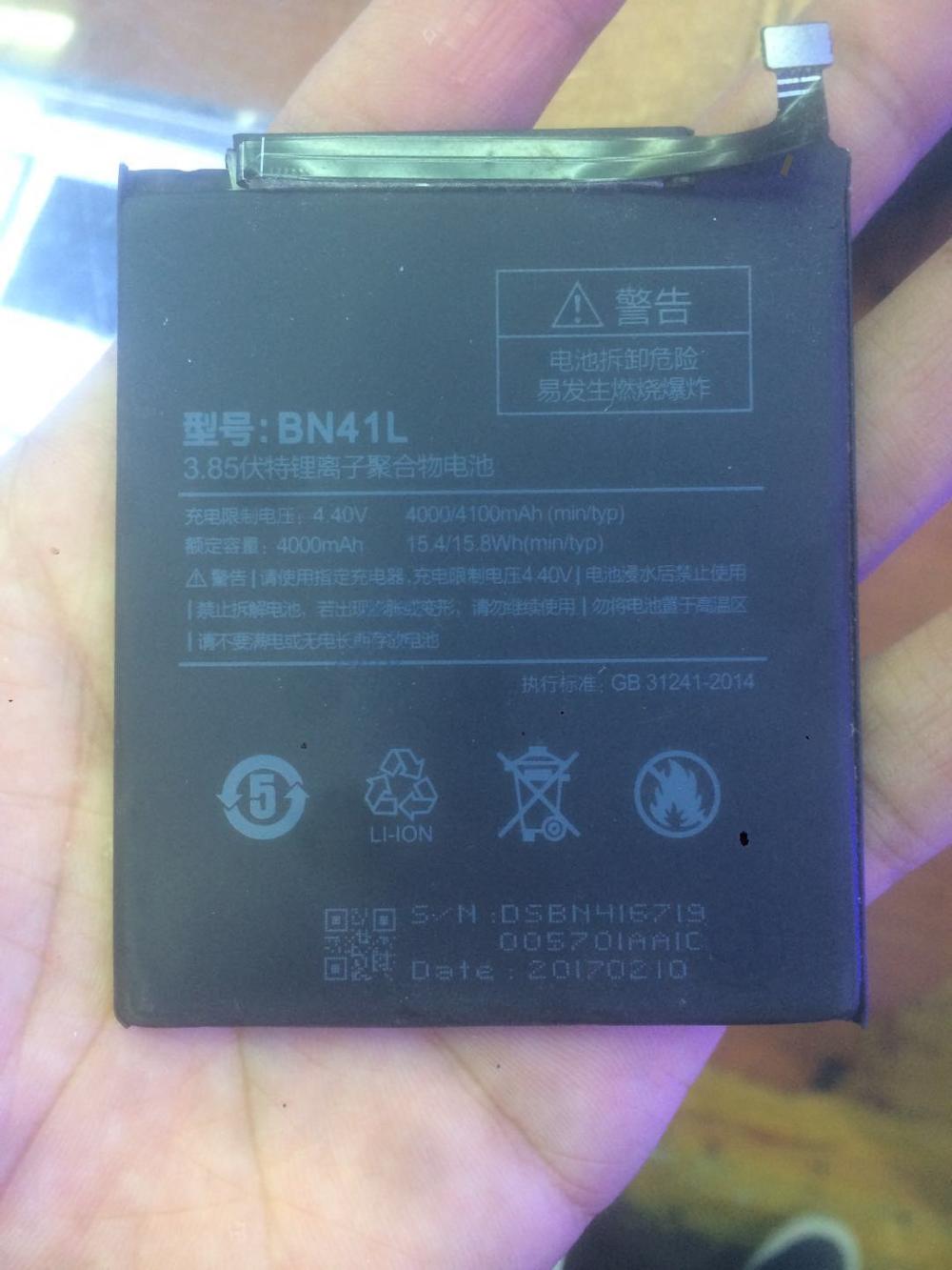 4100mAh BN41L Замена Телефон Батеријата За Xiaomi Redmi Забелешка 4 Note4 Li-ion Polymer Моќни Батерии