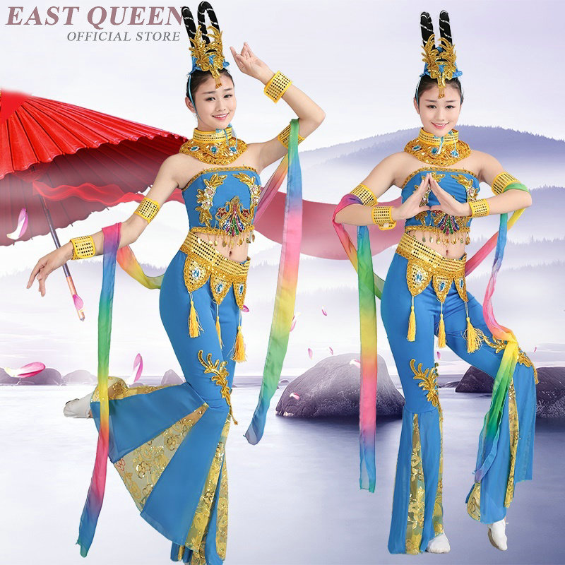 Костим за ориентален танц жените античките традиционалните ориентален танц носии кинески народен танц AA3222
