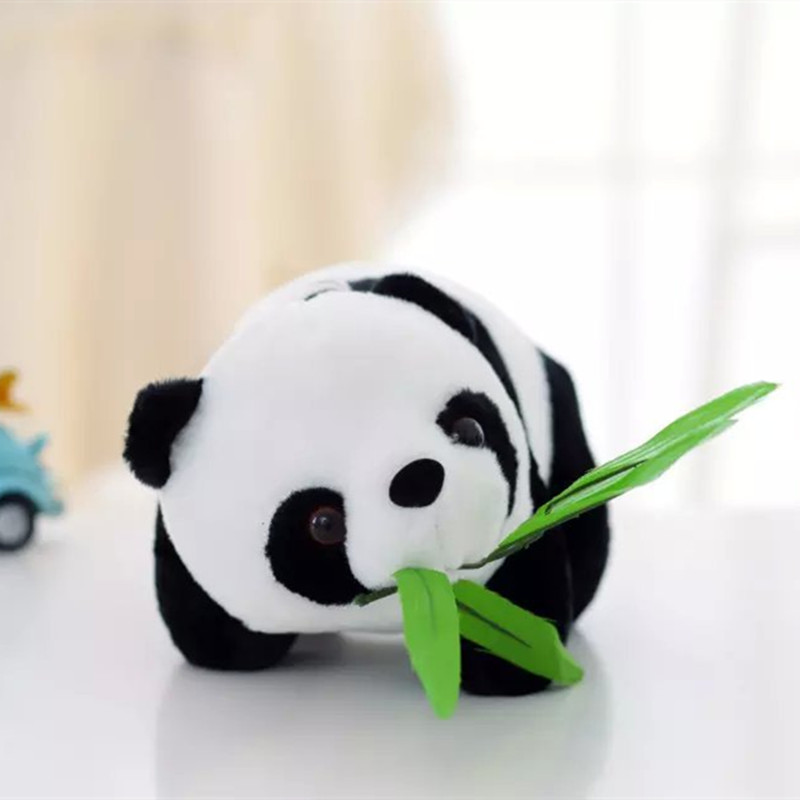 Панда кадифен играчка Панда Со Бамбус Мини големина панда кукла 10cm големина 20pcs/многу