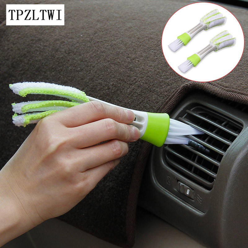 TPZLTWI 2X Микрофибер Автомобил Чистење со Четка За Воздух-состојба Почиста Алатки За Мерцедес Ауди Lada Suzuki