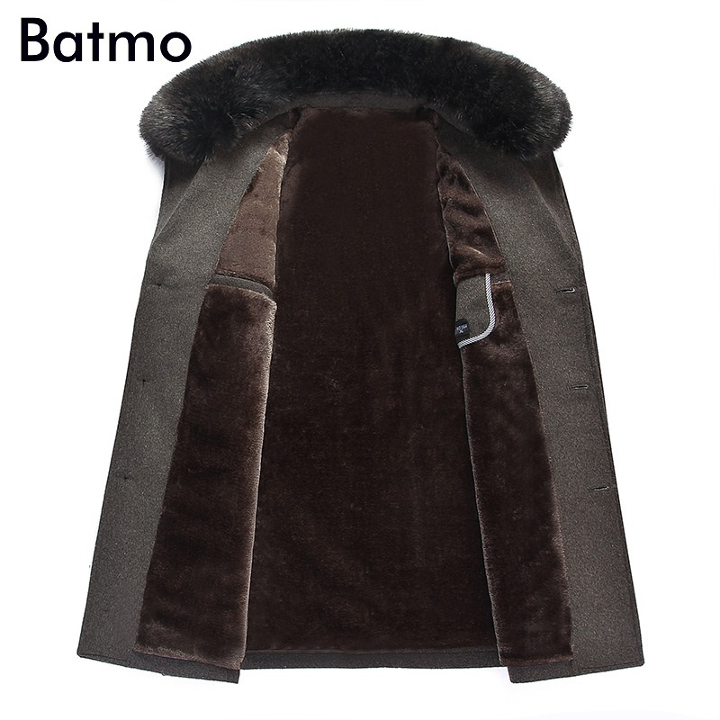 Batmo 2017 нови доаѓањето на зимата високо квалитетна волна дебелина ровот грб мажи,зимска јакна мажи,5 бои
