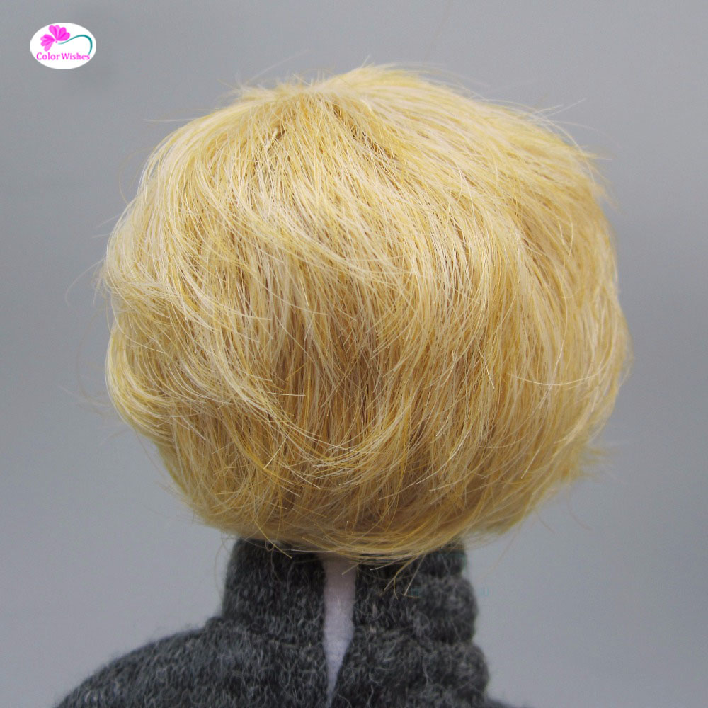 bjd кукла коса за 1/3 1/4 1/6 BJD/SD кукла перики Додатоци Светло златна мали косата кратка коса