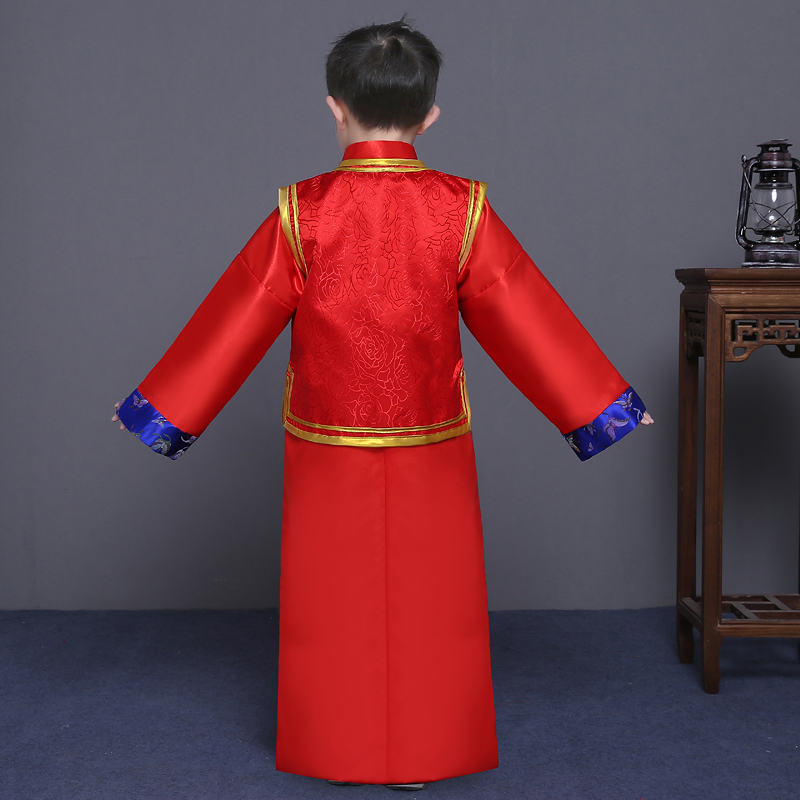 Децата Традиционален Кинески Облека Момчиња Hanfu Танг Династијата за Деца Мали Сопственикот Античкиот Костим