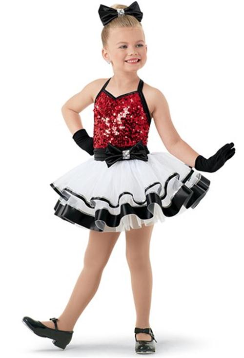 Симпатична принцеза здолниште Туту перформанси облека на децата балет sequin здолниште танц натпревар облека