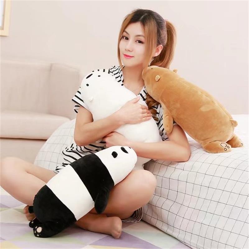 едно парче мала симпатична кадифен лежи мечка играчка симпатична мека панда перница кукла подарок за 50cm 2573