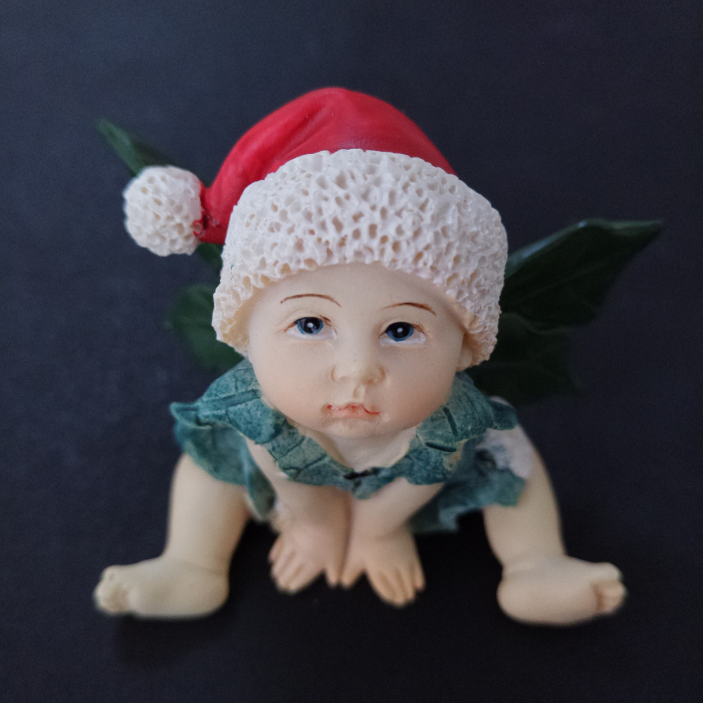 силиконски калап Прекрасна остава бебето Божиќ украси рачно изработени 3d симпатична бебе калапи за фондан