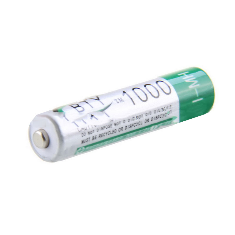 Реалниот Капацитет на 100Pcs BTY 1000mAh AAA Батерија Полнење NI-МЗ Батерии 10440 Bateria Ќелија За Светло