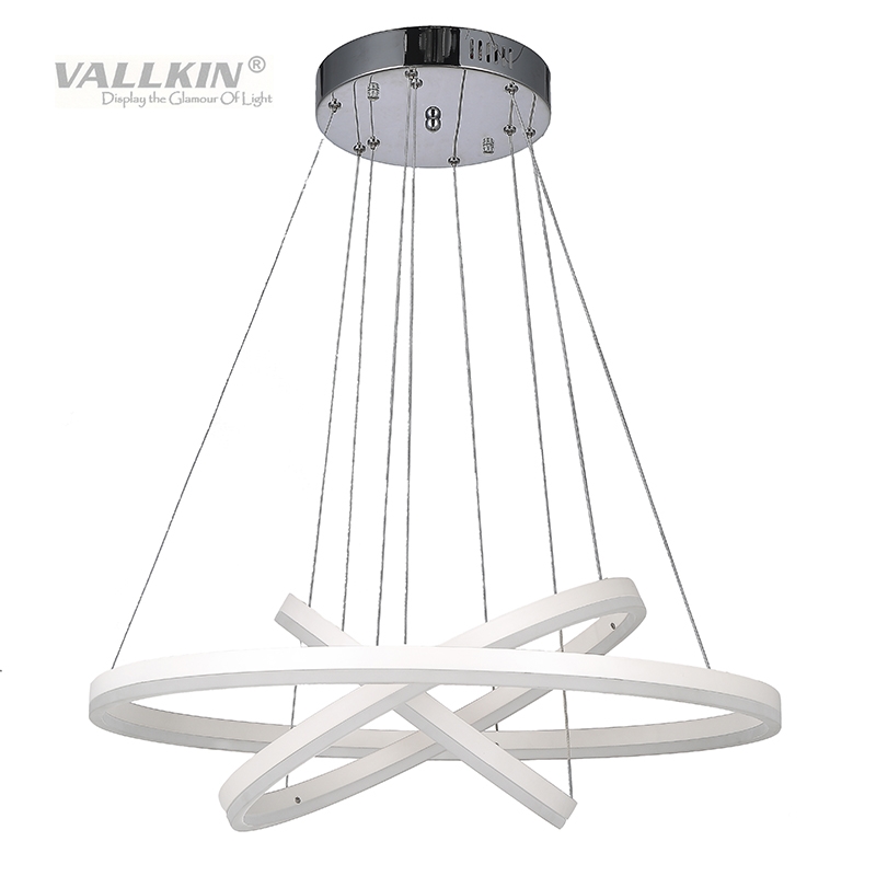 Нови Креативни Модерната LED Pendant Светла Кујна Акрил+Метал Суспензија Виси Таванот Светилка за Dinning Соба