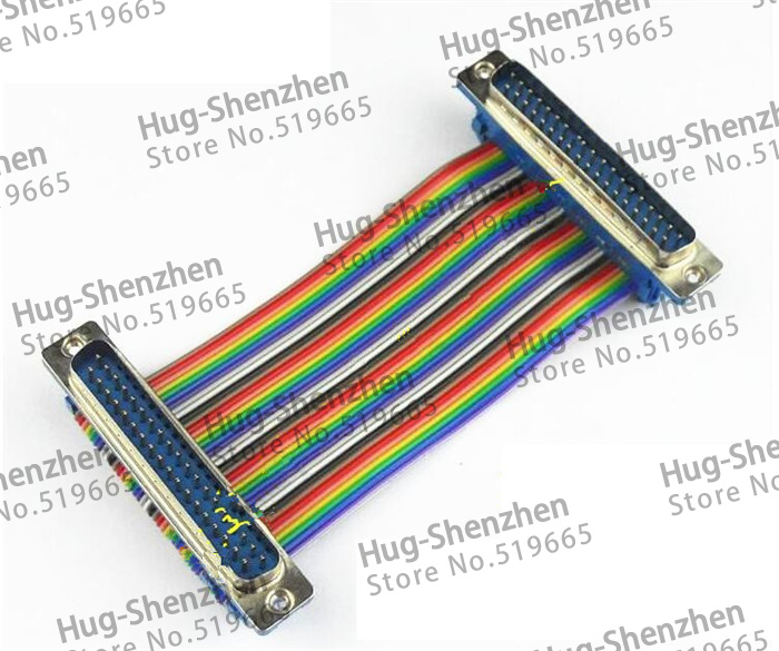 Висок Квалитет DB37 лента кабел DIDC-37P машки да машки кабел DIDC DR37 COM конектор за кабел со 20CM --5pcs/многу