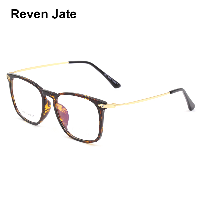 Reven Jate X2011 Оптички Пластични Наочари Рамка за Мажите и Жените Очила Рецепт Очила Целосна Rim Рамка Очила