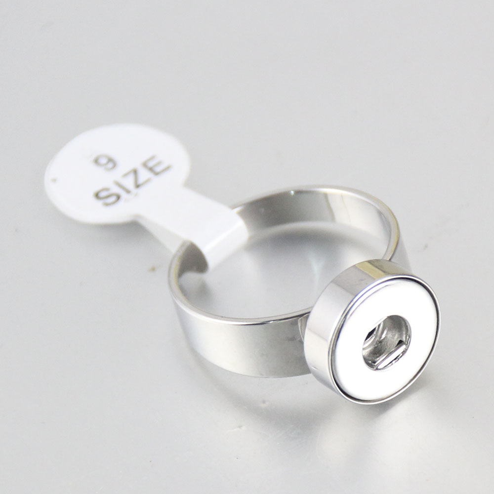 Нови JZ0017 Едноставна 316L не ' рѓосувачки челик snap прстени 4 големина одговара на 12MM snap копчиња DIY