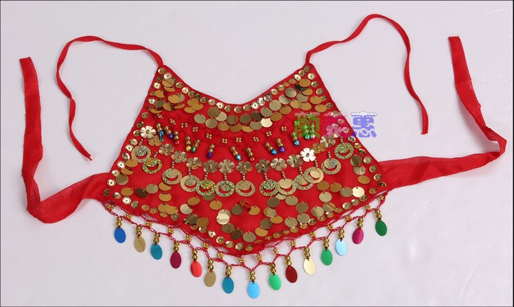 Нова рачно изработени Деца Стомак Танц Носии Деца Bollywood облека Индискиот Фаза на Изведба на Облека црвена/жолта/rose