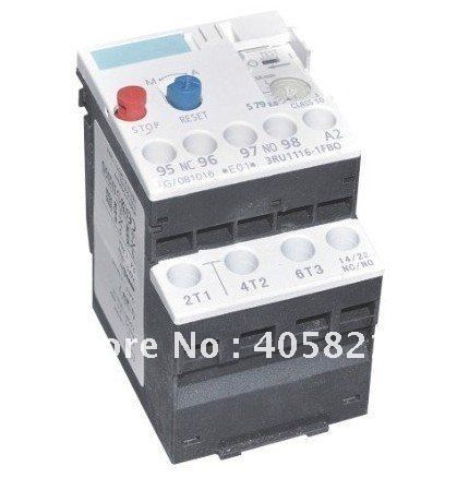 3RU1116 Themal преоптоварување реле 0.11-12A користи за 3RT1015, 3RT1016, 3RT1017 AC контактор
