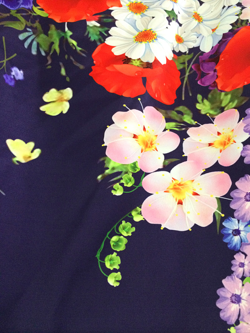 До 2015 Топла продажба Гроздобер Мешани Цвет Печати Обвивка Фустан Елегантен О-Вратот Жените Фустани