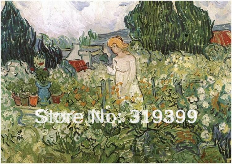 рачно изработени Vincent Van Gogh Маслото репродукција,Маргарет Gachet во Градината,Слободна локација за подигнување на Превозот,Музеј на квалитетот