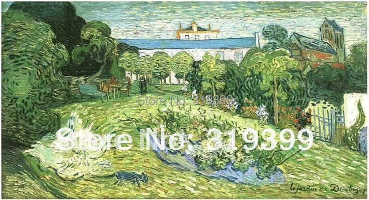 Vincent Van Gogh Маслото репродукција,Daubigny Градина со vincent van gogh, рачно изработени,Слободна локација за подигнување на Превозот