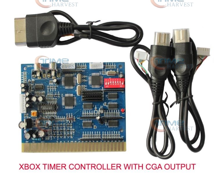 3pcs XBOX да JAMMA CGA тајмер одбор играат игри со тајмерот за Конвертирање на PCB за Монета управувана CGA CRT монитор аркада машина кабинет