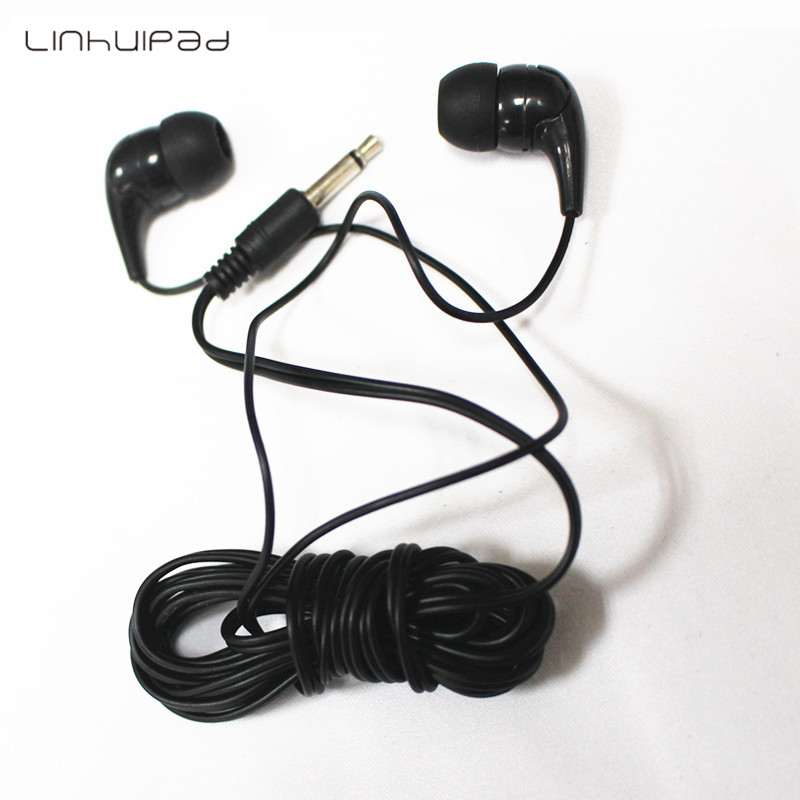 Linhuipad 2017 Топла продажба Во уво моно earbud за еднократна употреба слушалки за во болница librart 100pcs/многу