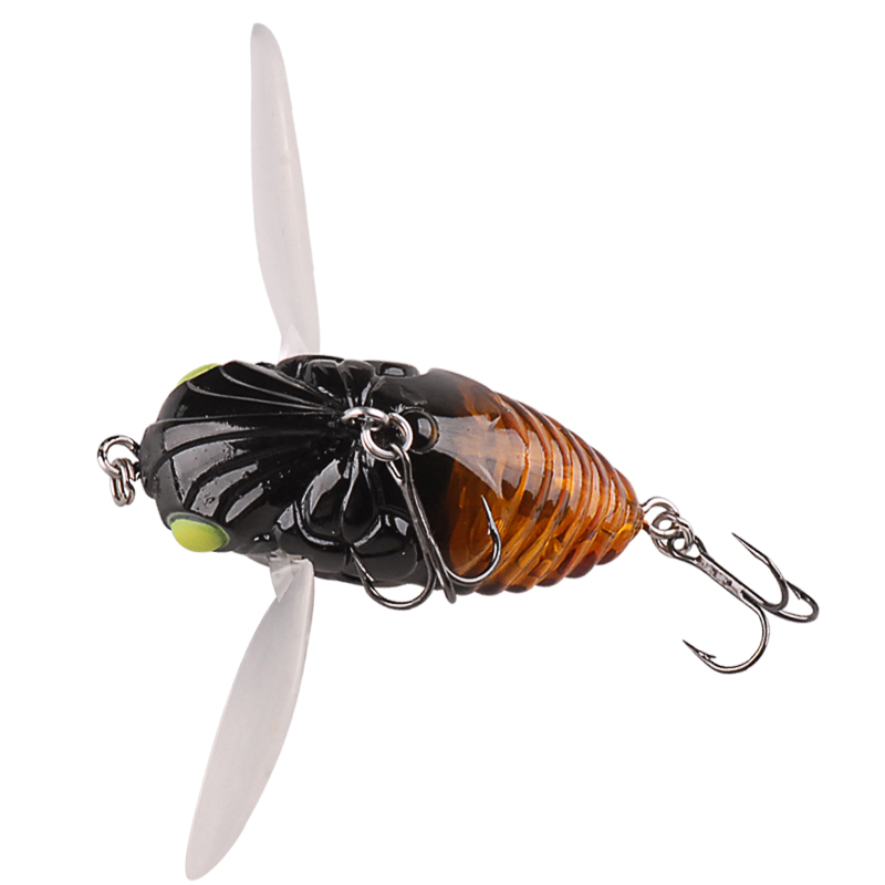 Нови Cicada Риболов Мами 40mm 6.1 g VMC Кука Тешко ги Намамат Isca Вештачки Мамки Став Pesca Leurre Souple