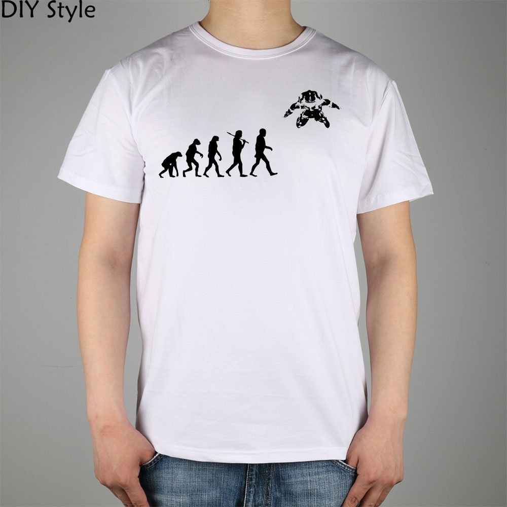 Еволуцијата Феликс т-маица Врвот Lycra Памук Мажите Т Кошула
