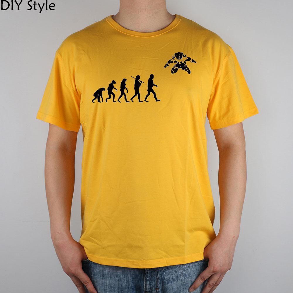 Еволуцијата Феликс т-маица Врвот Lycra Памук Мажите Т Кошула