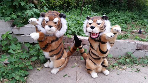 симулација на животните големи за 27cm x 43cm стои тигар модел,lifelike тигар играчка декорација подарок t490